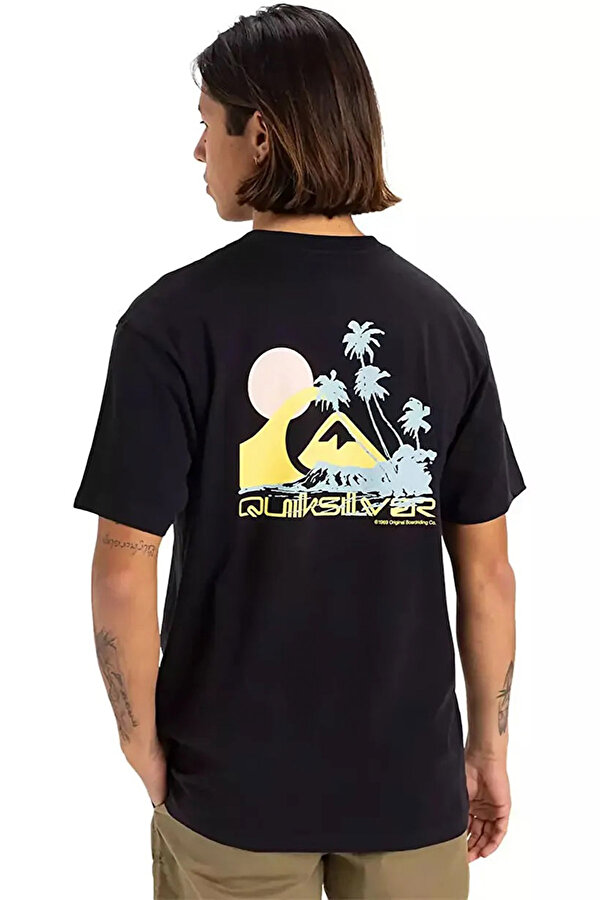 PALM LINES SS Siyah Erkek Kısa Kol T-Shirt