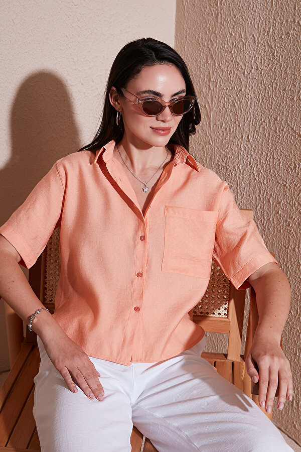 Bayan Gömlek 6779324 ORANJ