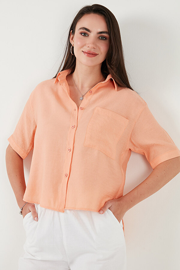 Bayan Gömlek 6779324 ORANJ