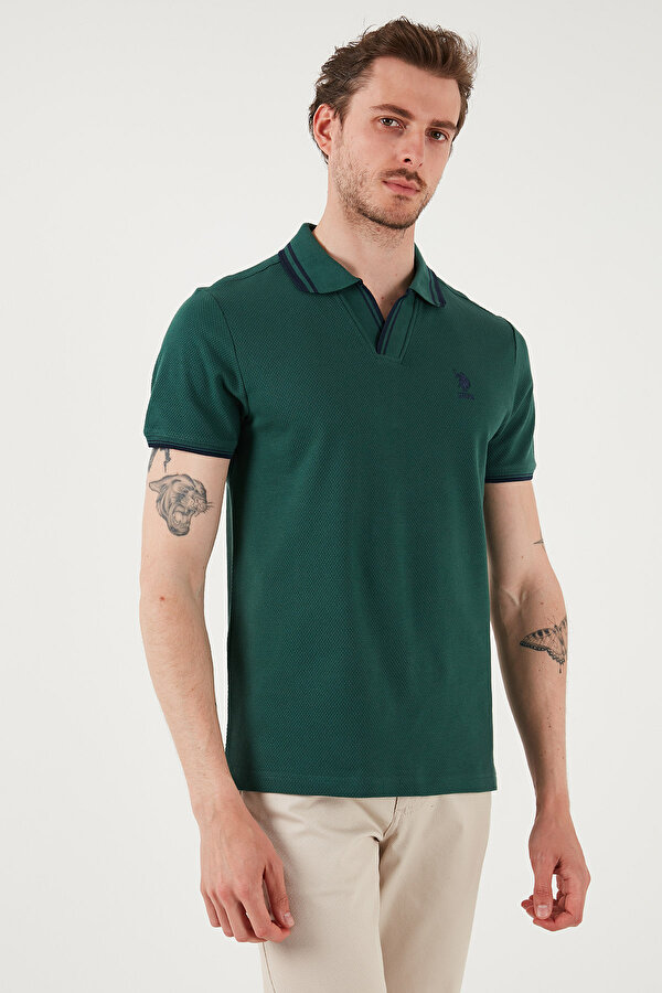 Erkek Polo Yaka T Shirt G081SZ0112085130 KOYU YEŞİL