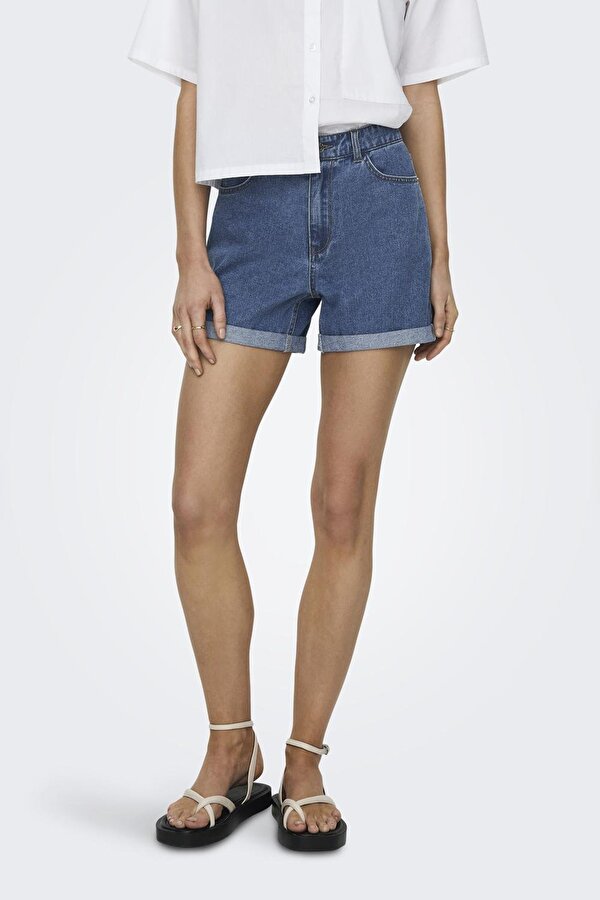 Bayan Short 15230571 MAVİ