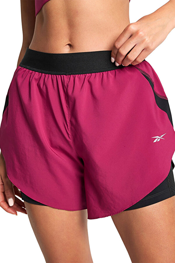 Clothing Reebok Running 2 In 1 Short Фуксия