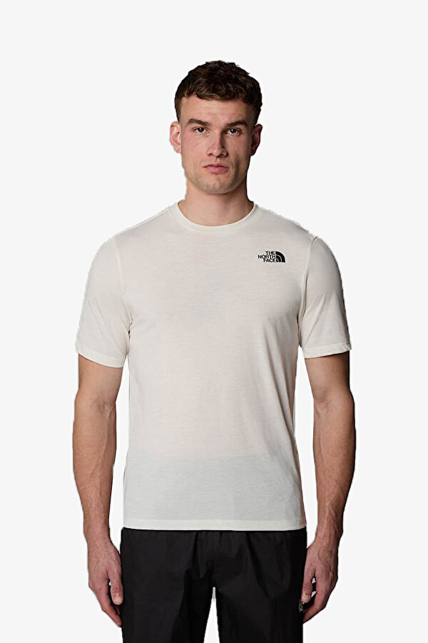 M Foundatıon Mountaıns Faces  Erkek Beyaz T-Shirt NF0A8BQWQLI1