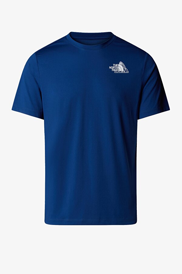 M 247 SS  Reg Graphıc Erkek Mavi T-Shirt NF0A895JD1R1