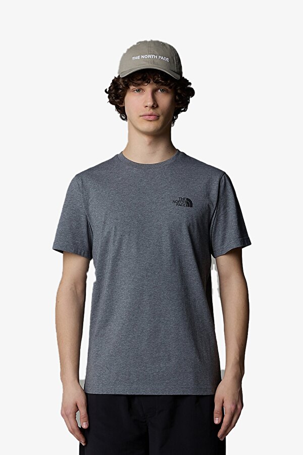 M Ss Sımple Dome  Erkek Gri T-Shirt NF0A87NGDYY1