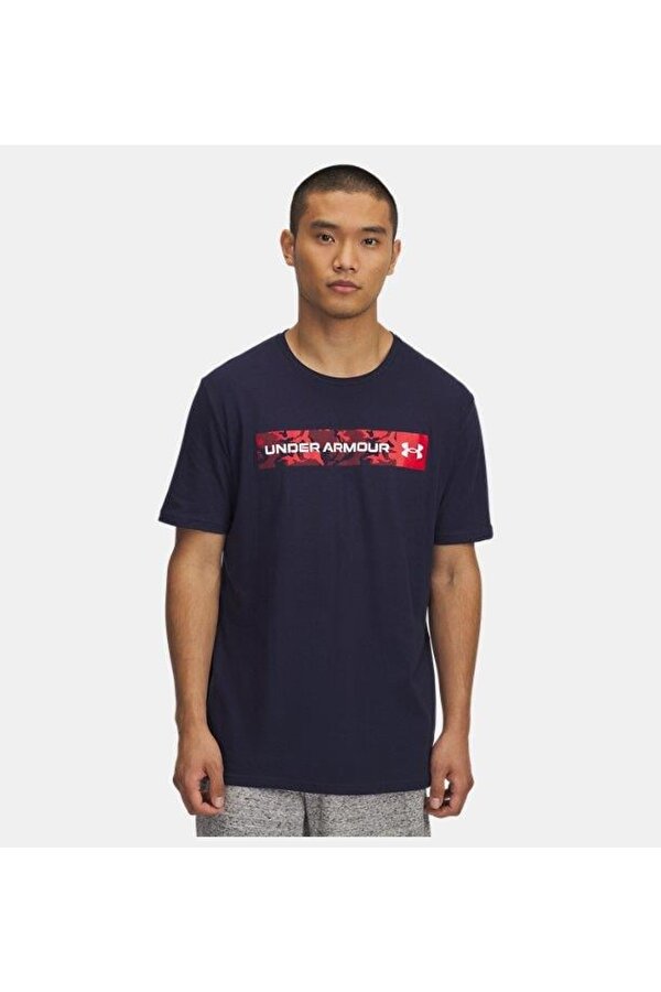 UA Camo Chest Stripe SS Erkek T-Shirt