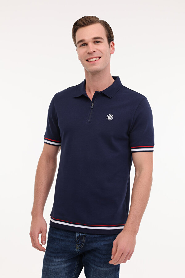 ML BONT 12ITL800 5FX Lacivert Erkek Kısa Kol T-Shirt