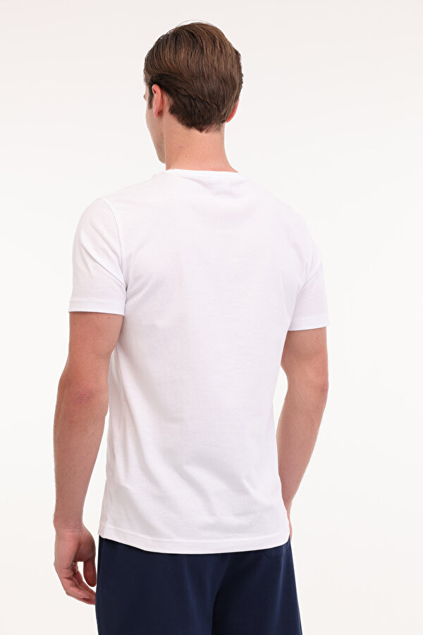 GEARTIY025 Beyaz Erkek Kısa Kol T-Shirt