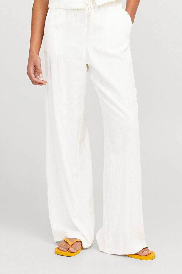 JXBREEZE FLORA SUMMER MW Beyaz Kadın Pantolon
