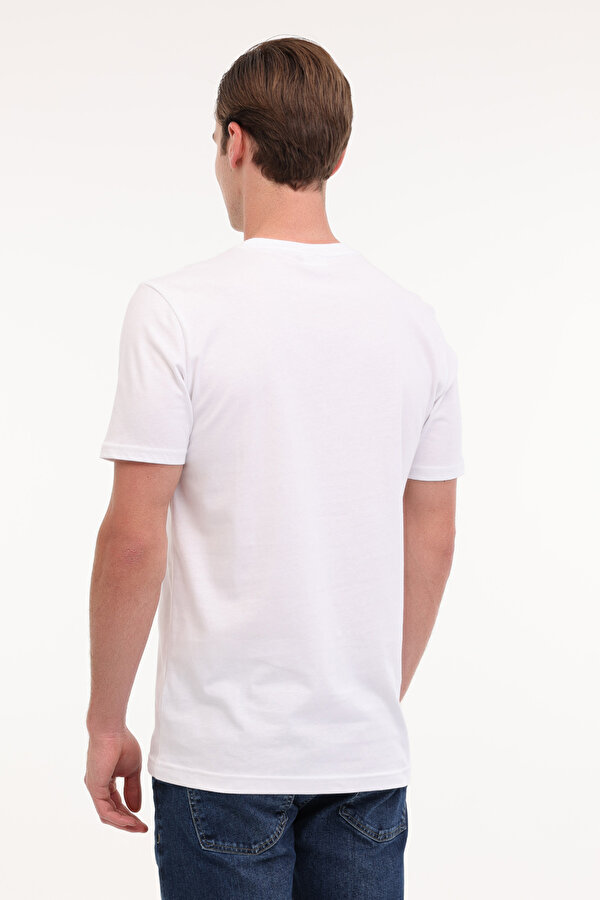 GTS01IY025 Beyaz Erkek Kısa Kol T-Shirt