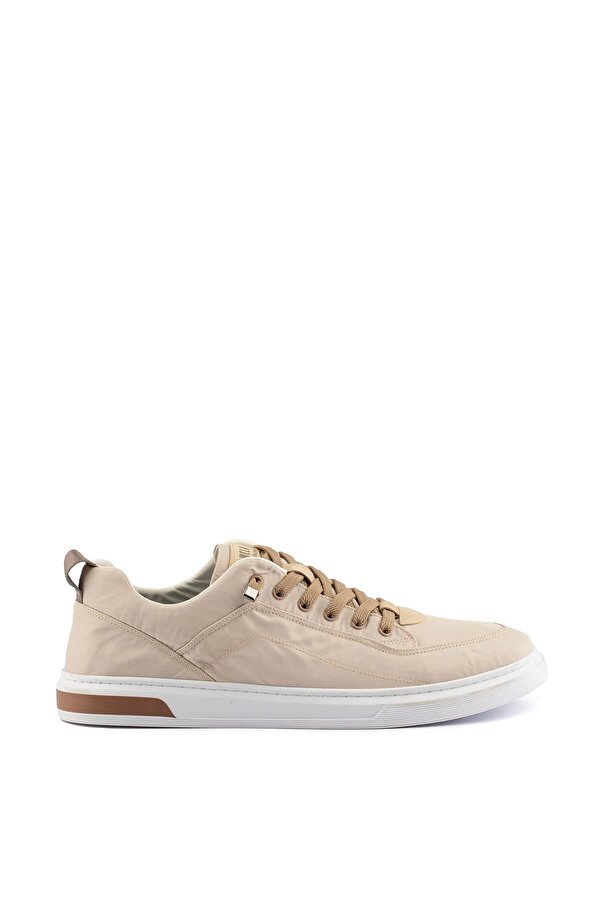 Bej Hafif Esnek Tekstil Erkek Sneaker