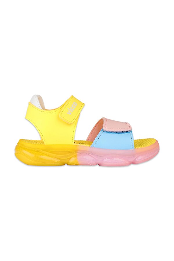 321.B24Y223 Laura Bebe Phylon Işıklı Çok Renkli Kız Çocuk Sandalet