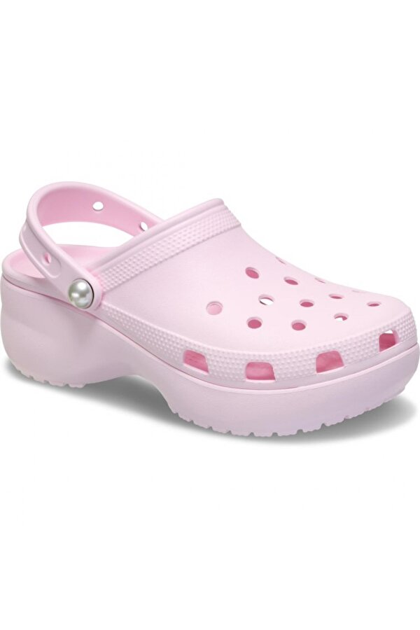 211231 Classic Platform Pearl Clog Pembe Unisex Terlik