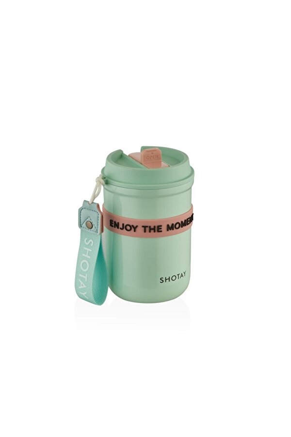 Strow Çelik Termos Mug 410Ml Yeşil