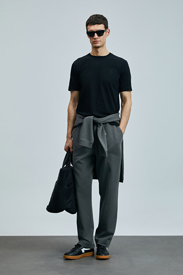 Erkek Pablo Modern Grafik T-Shirt 111020265 Siyah