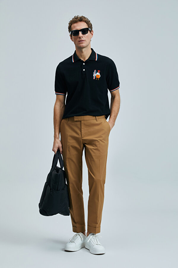 Erkek Sansa Smart Polo T-Shirt 111040218 Siyah