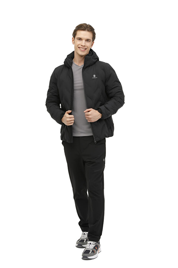 Lumberjack Ml Henry Coat 2Sn17 3Pr Черный Мужчина Короткая Куртка