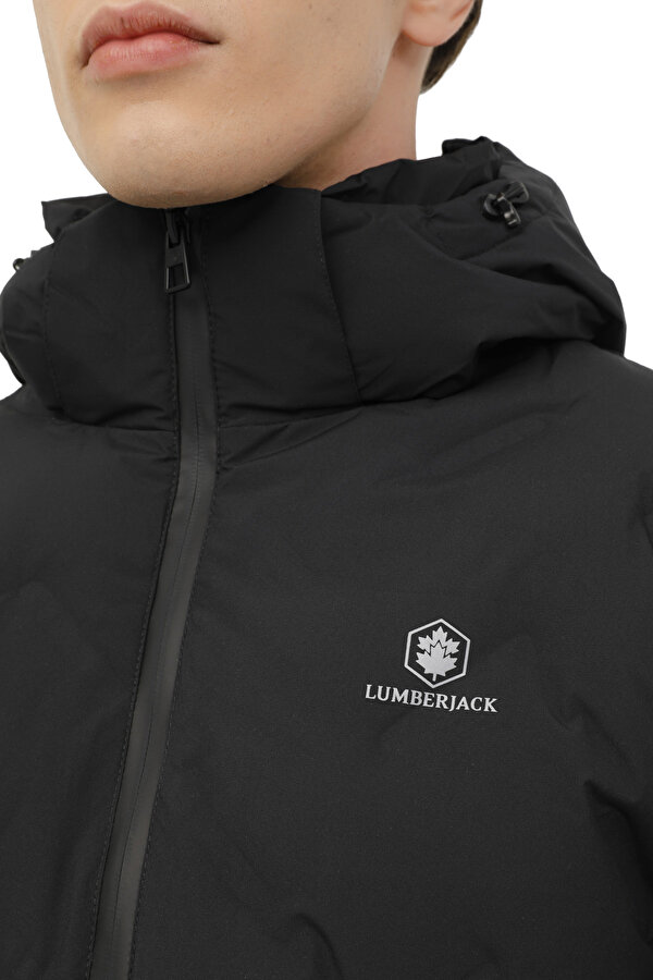 Lumberjack Ml Henry Coat 2Sn17 3Pr Черный Мужчина Короткая Куртка