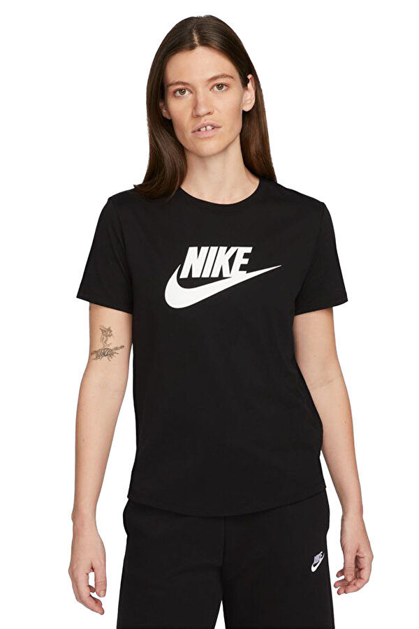 Nike W Nsw Tee Essntl Icn Ftra Черный Женщина Футболка
