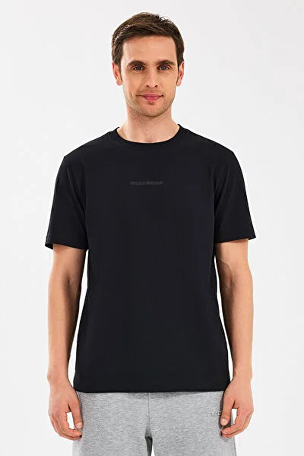 M Essential T-Shirt Siyah Erkek Kısa Kol T-Shirt