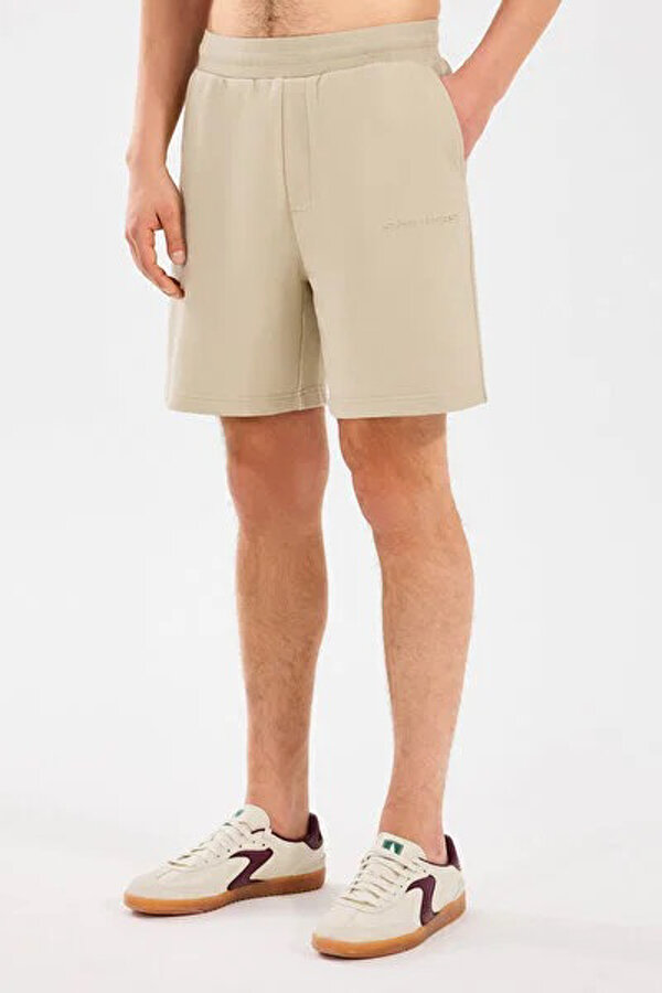 M Essential Sweat Short Taş Rengi Erkek Şort