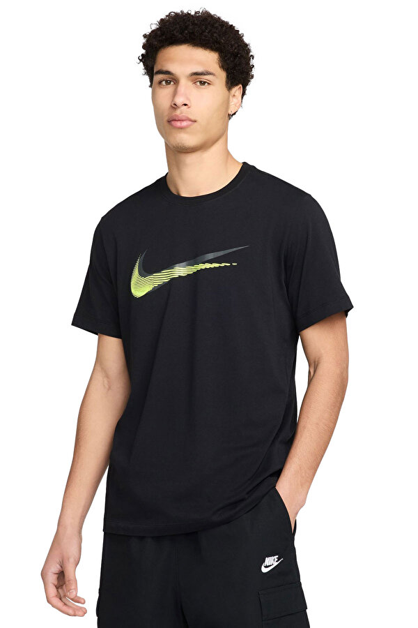 Nike M Nsw Tee 12Mo Swsh Sp25 Черный Мужчина Футболка