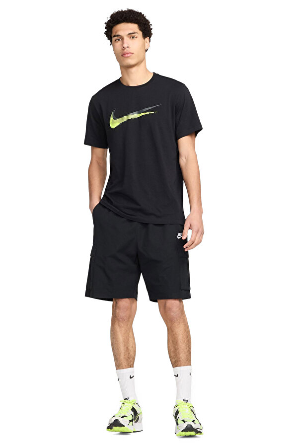 Nike M Nsw Tee 12Mo Swsh Sp25 Черный Мужчина Футболка
