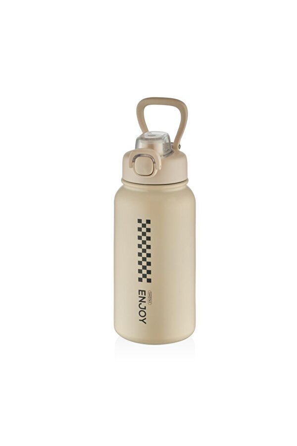 Chees Çelik Termos Matara 900Ml Ekru