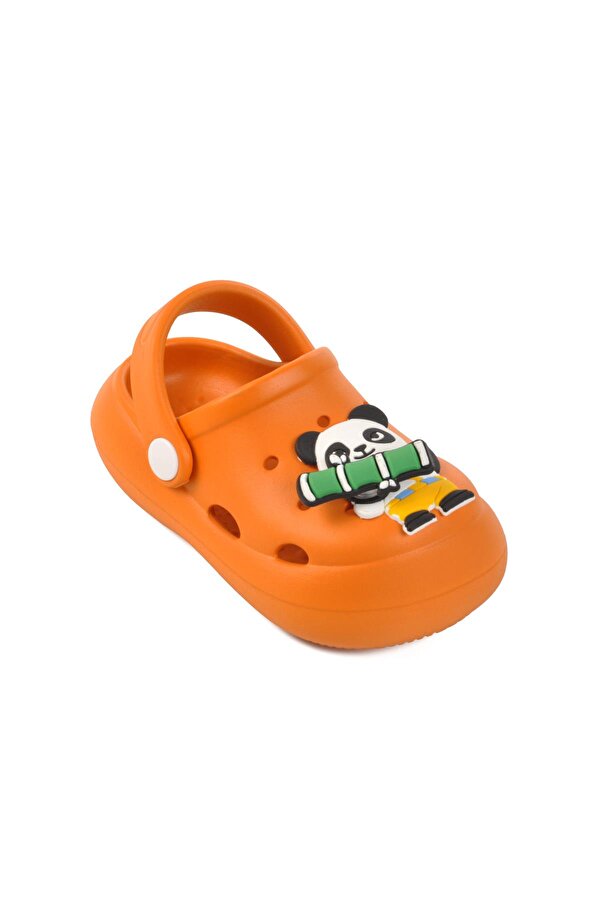 Turuncu Unisex Çocuk Sabo Sandalet Yumurcak B
