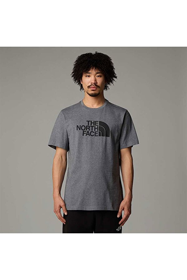 Easy Erkek Gri Yuvarlak Yaka Tişört