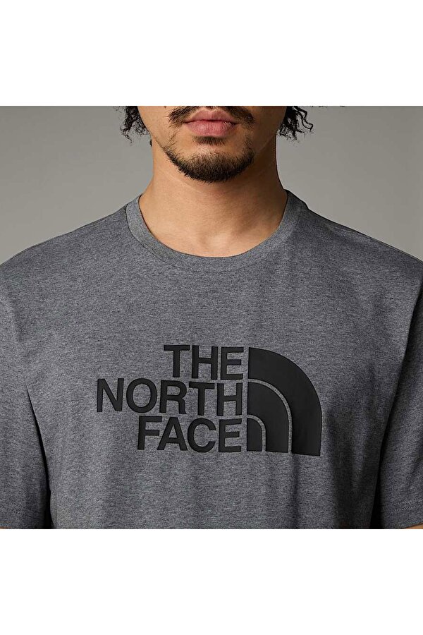 Easy Erkek Gri Yuvarlak Yaka Tişört