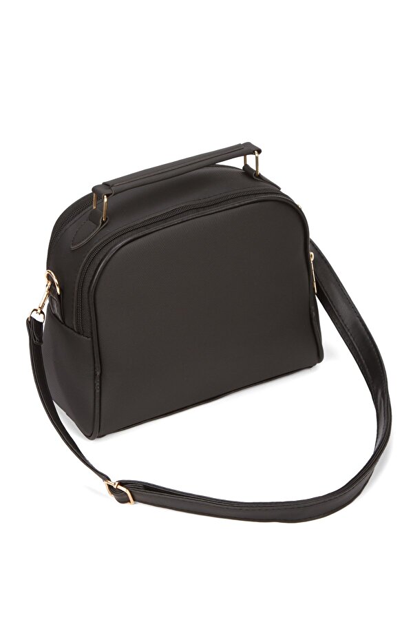 Kadın Kumaş El ve Omuz Çantası new317 - Siyah