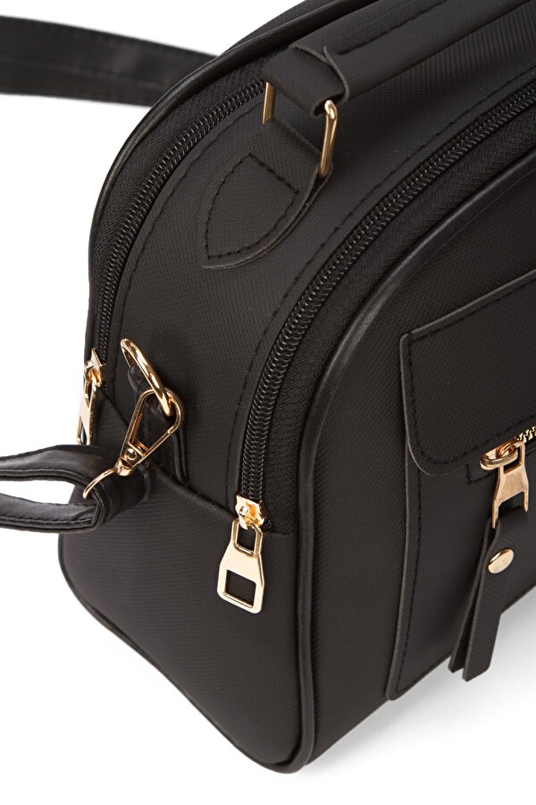 Kadın Kumaş El ve Omuz Çantası new317 - Siyah