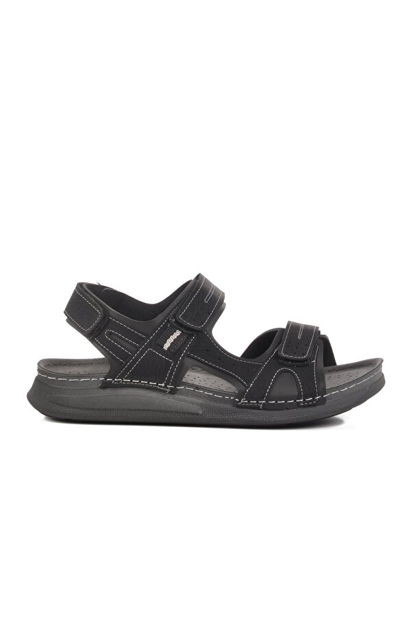 Siyah Anatomik Cırtlı Erkek Spor Sandalet 86.002 M