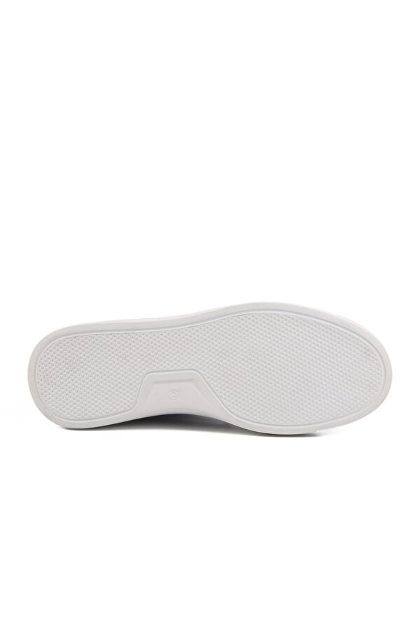 Siyah Beyaz Hakiki Deri Erkek Sneaker Premium 412 M