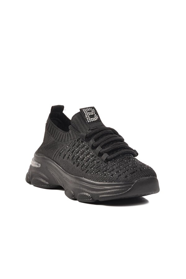 Siyah Triko Hafif Kadın Sneaker Lexa 130 G