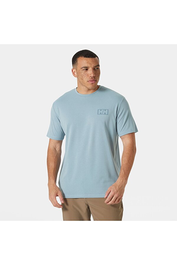 Skog Recycled Graphic Erkek Mavi Yuvarlak Yaka Tişört