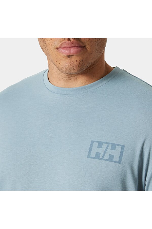 Skog Recycled Graphic Erkek Mavi Yuvarlak Yaka Tişört