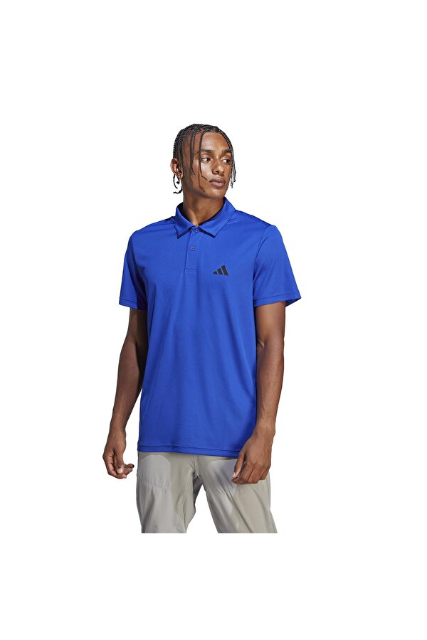 Train Essentials Base Erkek Lacivert Polo Yaka Sweatshirt