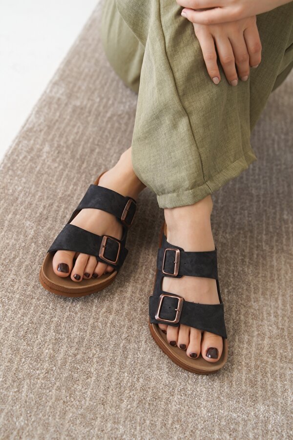 Arizona Günlük Ortopedik Unisex Çift Tokalı Terlik