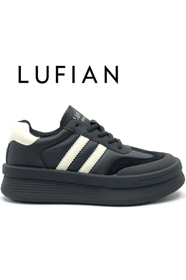 122230019 Chrıstına Sneaker Unisex Deri Spor Ayakkabı SİYAH