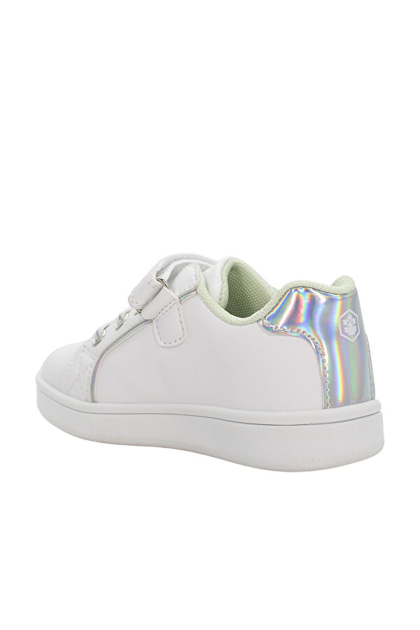 1 VELCRO AND ELASTIC LACE WHITE Girl Sneaker