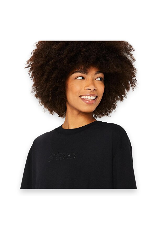 2032C843  Logo Tee Siyah Kadın T-Shirt