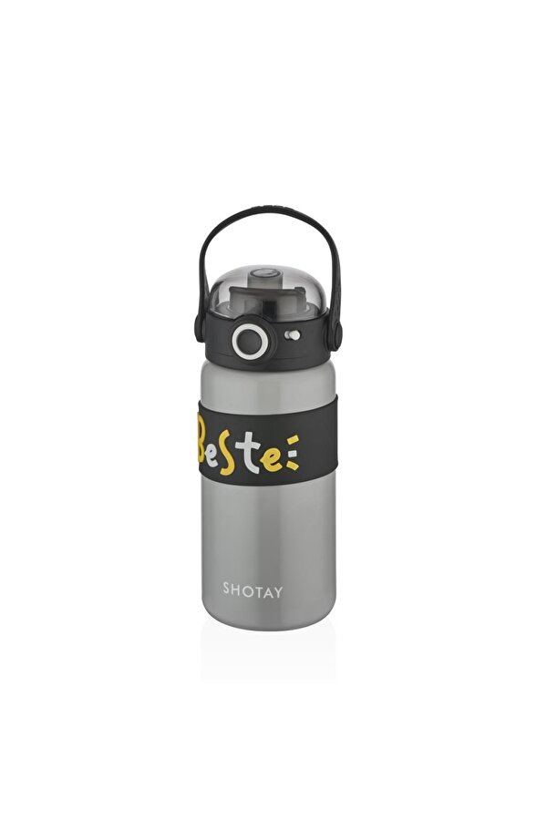 Çelik Matara Çocuk 500Ml Gri