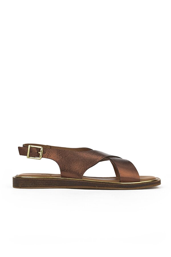 Kadın Hakiki Deri Sandalet 1511032Z11500 Bronz