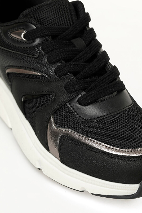 25K-3011 5PR Siyah Kadın Sneaker
