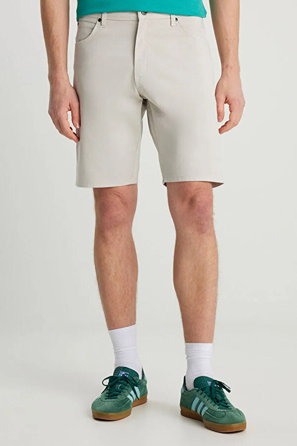 5 Cep Non Denim Şort Bej Erkek Şort