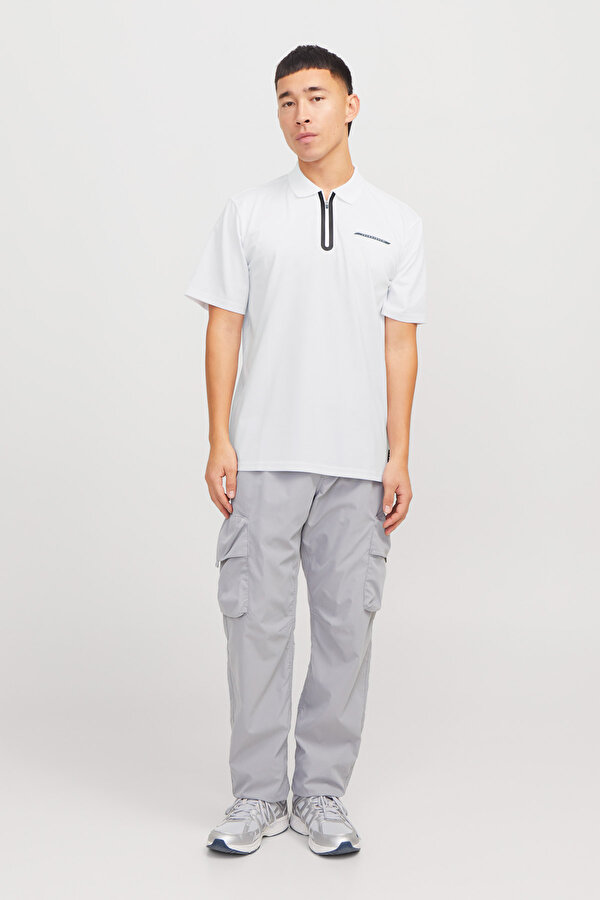 JCOFUSION PIQUE POLO SS S Beyaz Erkek Kısa Kol T-Shirt