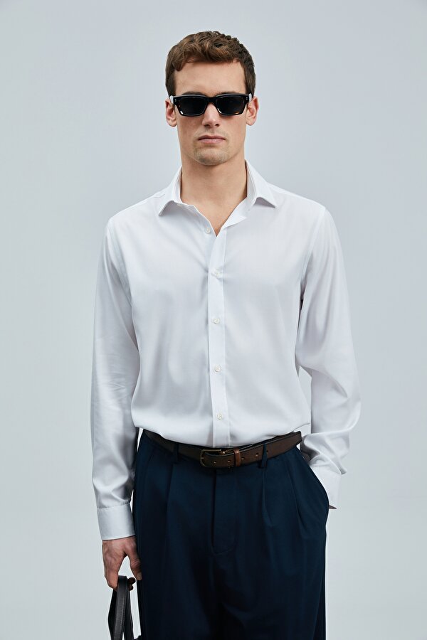 111010636 Next Lyocell Karışımlı Gömlek Regular Fit Erkek Gömlek