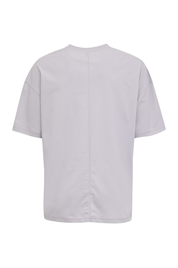 NEW ID OVRS GFX TEE Gri Erkek Kısa Kol T-Shirt